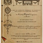 Het patent van Rudolf Diesel.