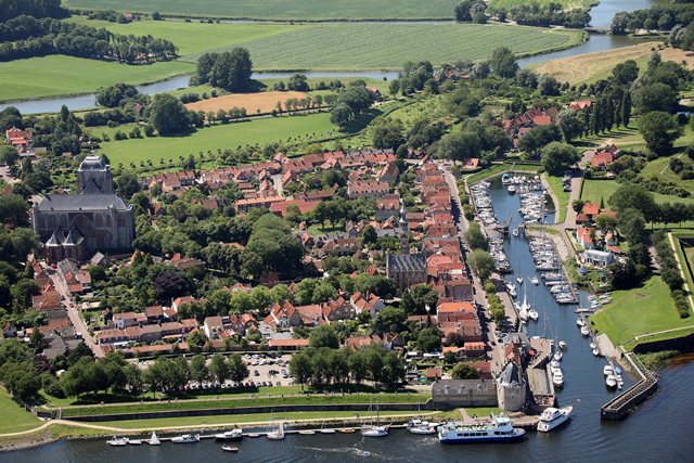 Westerschelde en Veerse Meer in Havens vanuit de lucht