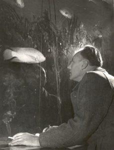 Jacob Haalmeyer in het aquarium