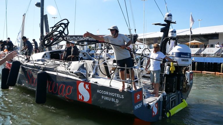 Scallywag aangekomen in Itajaí