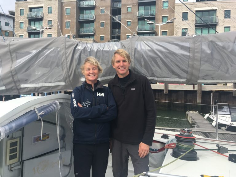 Ysbrand Endt vaart met Pip Hare Transat Jacques Vabre race