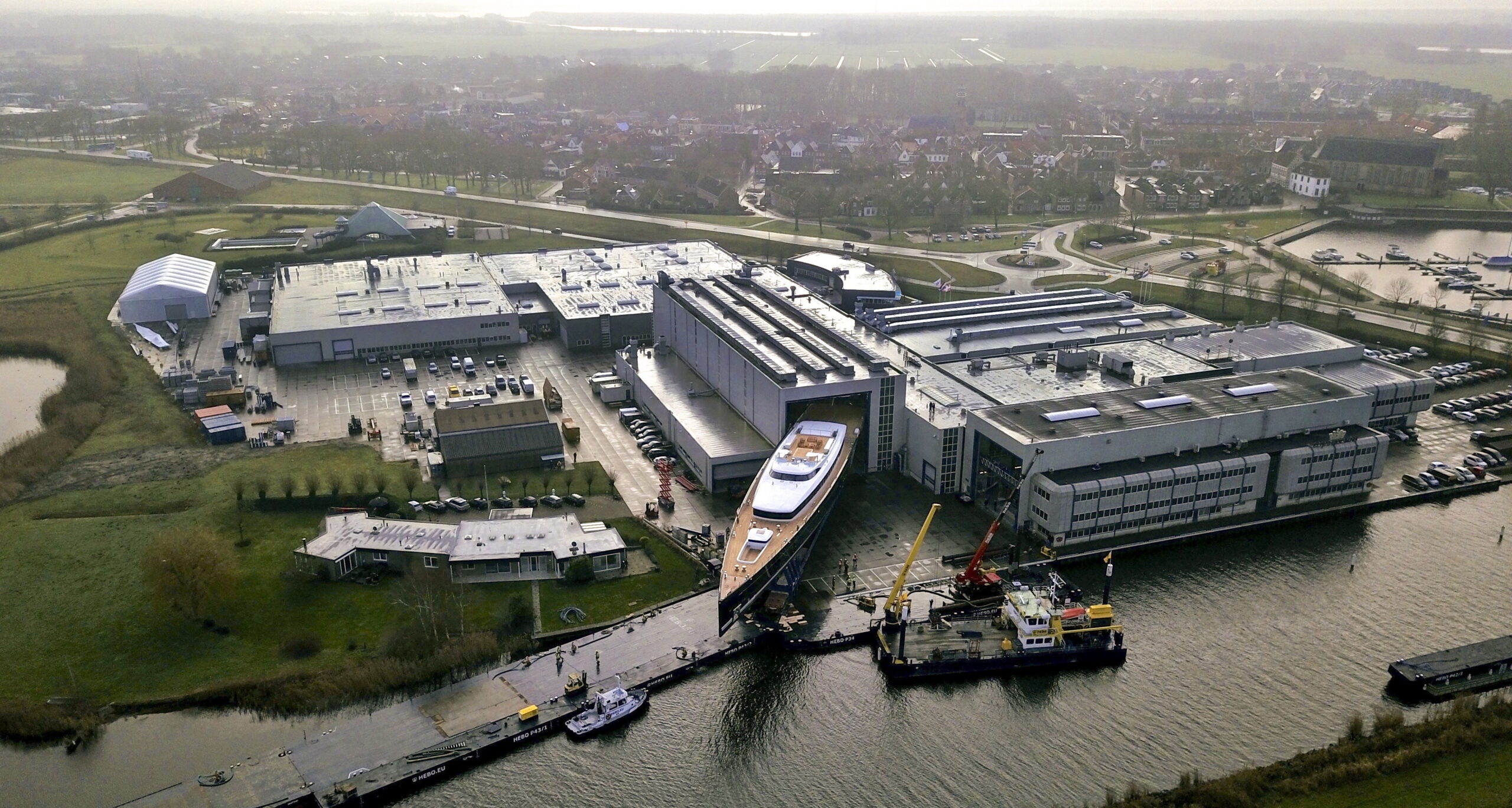 De werf van Royal Huisman bevindt zich in Vollenhove.