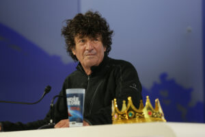 #EN# LES SABLES D’OLONNE, FRANCE - JANUARY 29: Yes We Cam!, skipper Jean Le Cam, is portraited at his press conference during finish of the Vendee Globe sailing race, on January 29, 2021. (Photo by Jean-Marie Liot/Alea)<br />