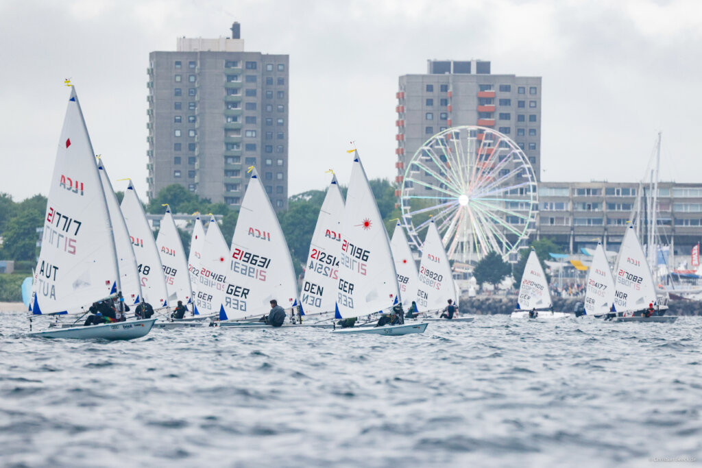 ILCA 6 Tijdens de Kieler Woche