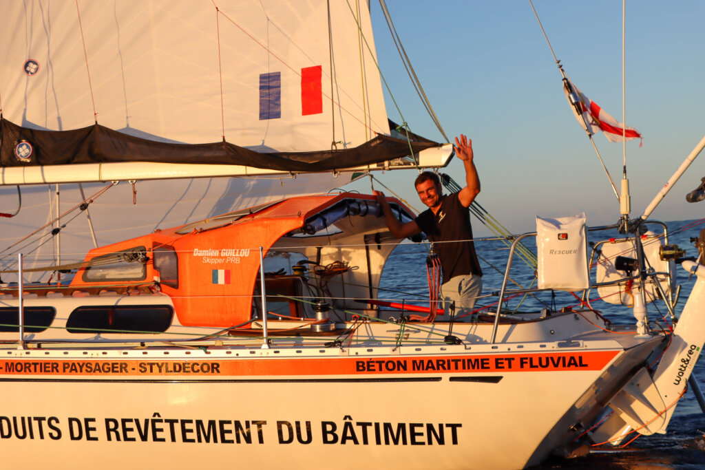 Damien Guillou trekt zich ook weinig van de mentale uitdaging van de Doldrums aan.