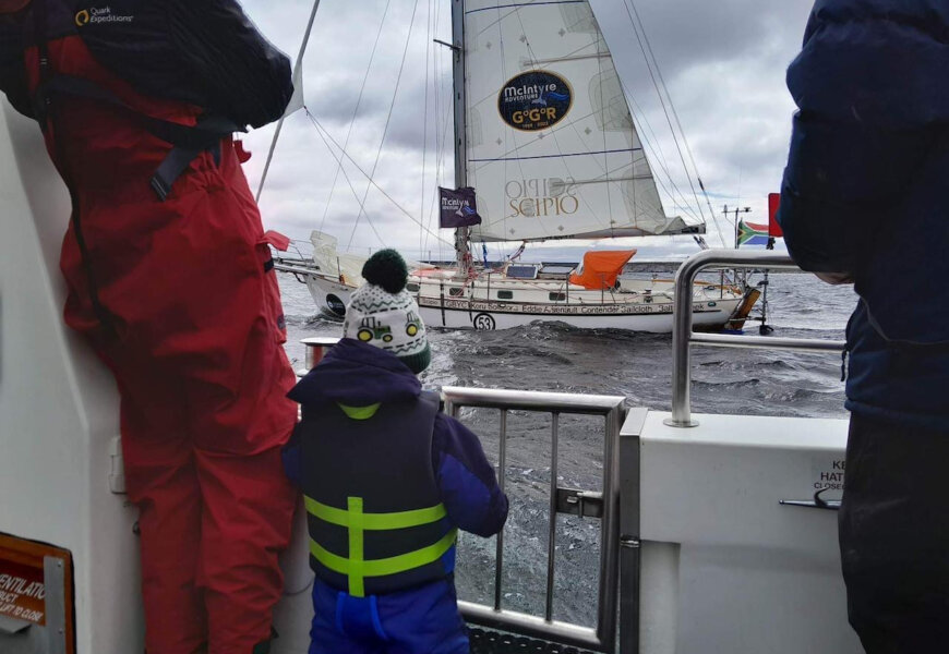 Kirsten Neuschäfer is voorbij Kaap Hoorn in de Golden Globe Race