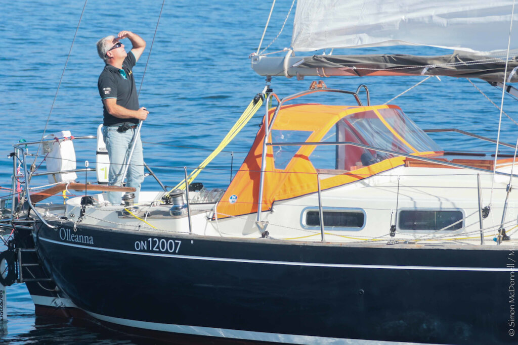 Jeremy Bagshaw onderweg naar Les Sables d'Olonne