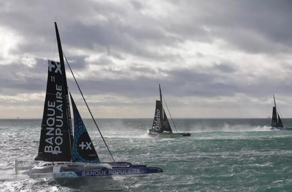 start Transat Jaqcues Vabre storm