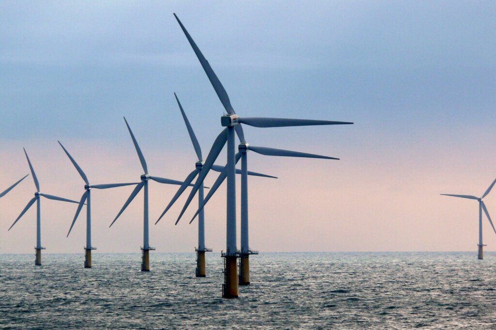 Windmolens stilgezet vogeltrek